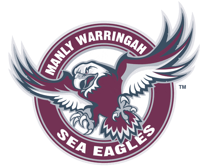 manly-warringah sea eagles 1998-pres primary logo iron on transfers for clothing